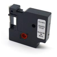 Лента для принтера этикеток UKRMARK RL-D-45013P-BK/WT, аналог DYMO S0720530, 12мм х 7м. (CD45013P)