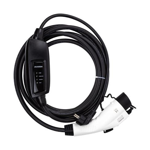 Зарядное устройство для электромобиля Duosida Type 1 - Schuko (220V), 16A, 3.6кВт, 1-фазное, 5м