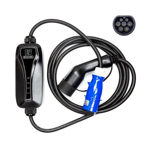 Зарядний пристрій для електромобіля HiSmart Type 2-CEE, 6-32A, 7.2кВт, 1 фазний, 5м