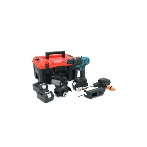 Набор электроинструментов Voltronic YT-861, 4in1 шуруповерт, шлифмашинка, пила, мойка, кейс (YT-861)