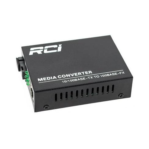 Медіаконвертер RCI 100M, 20km, SC, RJ45, Tx 1310nm, standart size metal case (RCI902W-FE-20-T)