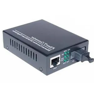 Медиаконвертер Merlion 10/100Base-TX to 100Base-F 1310нм, SM, SC/RJ-45, 25 км + БП (MLMC100M / 1310 WDM / 03904)