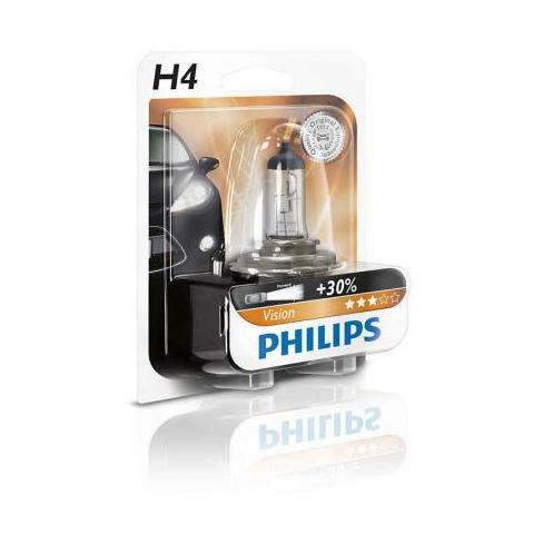 Автолампа Philips H4 Vision, 3200K, 1шт