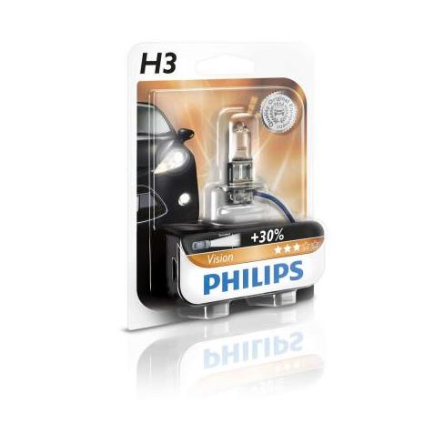 Автолампа Philips H3 Vision, 3200K, 1шт
