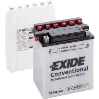 Аккумулятор автомобильный EXIDE CONVENTIONAL 14Ah Ев (-/+) (145EN) (EB14L-A2)