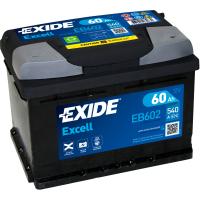 Аккумулятор автомобильный EXIDE EXCELL 60Ah Н Ев (-/+) (540EN) (EB602)