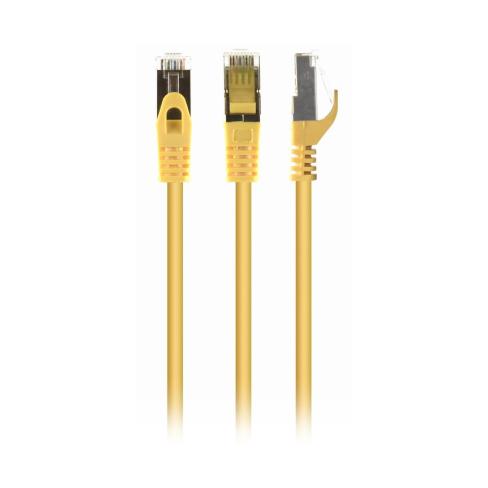 Патч-корд 0.5м S/FTP Cat 6A CU LSZH yellow Cablexpert (PP6A-LSZHCU-Y-0.5M)