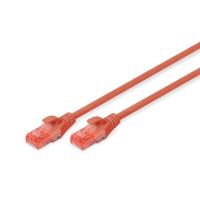 Патч-корд 0.5м, CAT 6 UTP, AWG 26/7, Cu, LSZH, red Digitus (DK-1617-005/R)