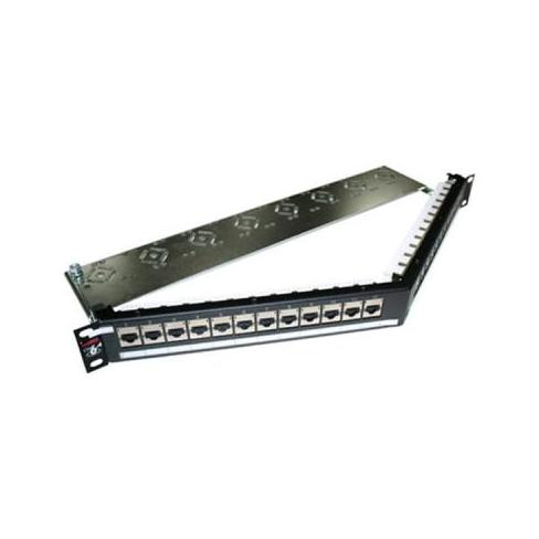 Патч-панель 19" угловая 24xRJ-45 STP cat.6A, DG+, 1U Molex (PID-00218)