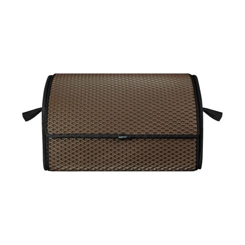 Сумка-органайзер EVAtech M-PRO 32x50x30 см. Ромб коричневый с черным кантом