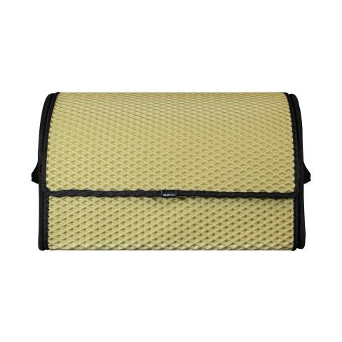 Сумка-органайзер EVAtech M-PRO 32x50x30 см. Ромб бежевый с черным кантом