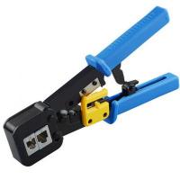 Инструмент Merlion RJ-45 (8P8C), RJ-12/11 (6P6C), 4P/6P/8P, с храповиком (EZ-RJ45)