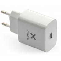 Зарядное устройство Vinga PD Type-C 20W Charger white (VWCPDC)