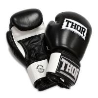 Боксерские перчатки Thor Sparring Шкіра 14oz Чорно-білі (558(Leather) BLK/WH 14 oz.)