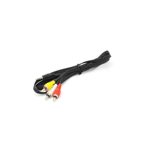Кабель мультимедийный 3.5mm M to 3xRCA M 1.0m AV black Voltronic (YT-3.5(M)/3хRCA(M)-1.0CCA)