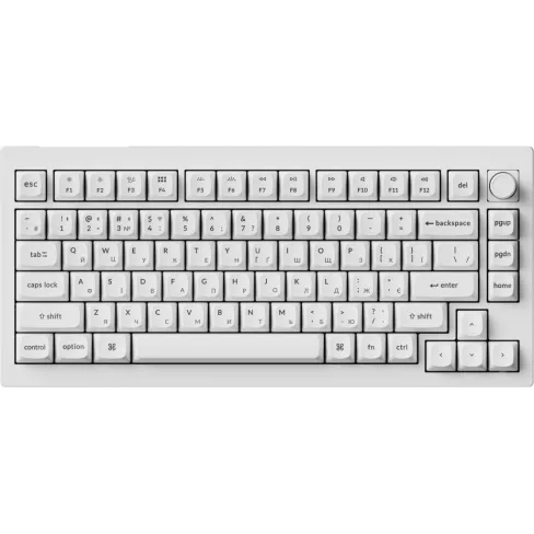 Клавіатура Keychron V1 Ultra Keychron Red Switch RGB UA White (V1U-F1-UA)