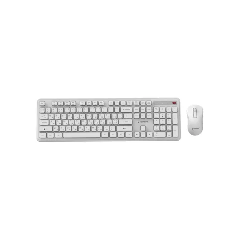 Комплект Gembird Slim Pro Business Wireless White (KBS-WPS-01-W-CYRL)