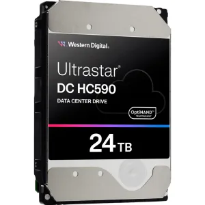 Жесткий диск для сервера WD HDD Server HC590 24TB (3.5, 24TB, 512MB, 7200RPM, SATA 6Gb/s, 512E SE NP3) (WUH722624ALE6L4)