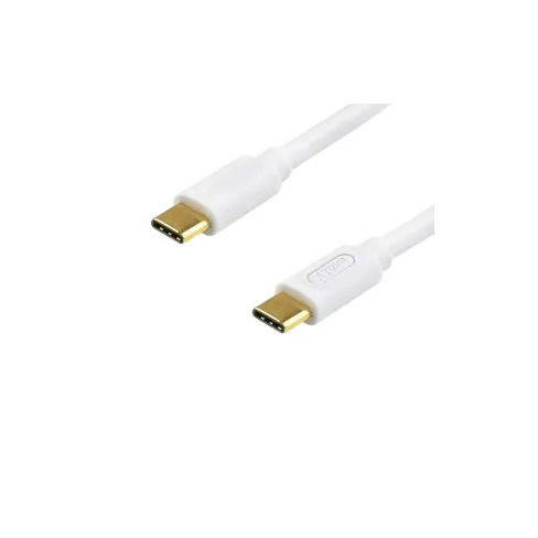 Дата кабель USB-C to USB-C 1.8m 60W 3A QC 3.0 white Atcom (AT-C18)