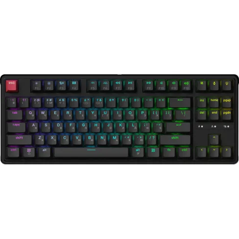 Клавіатура Keychron C3 Max Super Red Switch RGB Wireless/Bluetooth/USB UA Black (C3M-H1-UA)