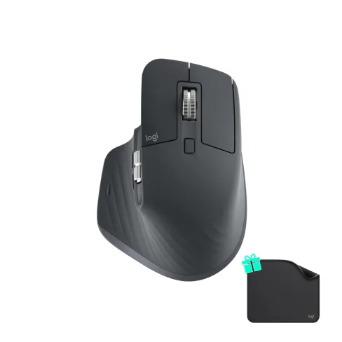 Мышка Logitech MX Master 3S Performance for Business Wireless/Bluetooth + Mouse Pad Studio Series Graphite (MX910-006582)