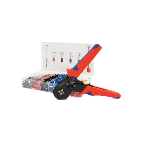 Зажим для клемм Voltronic HCS8 6-4A, red + набор кабельных наконечников (HCS8 6-4A+VE800)