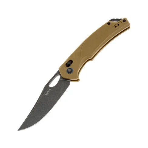 Ніж SRM Retriever 9201, Brown G10, Black Stonewash (9201-GW)