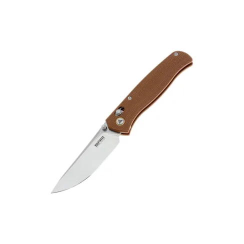 Ніж SRM Medal 255L, Brown Micarta, Stonewash (255L-MN)