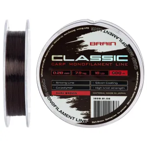 Леска Brain Classic Carp Line (dark brown) 300m 0.28mm 18lb 7.9kg (1858.81.02)