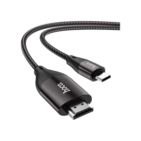 Кабель мультимедійний USB-C to HDMI M 2.0m 4K30Hz gray HOCO (6931474755025)