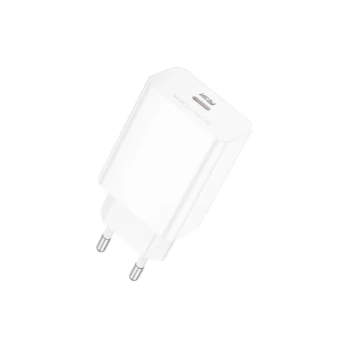Зарядний пристрій BOROFONE BA21A USB-C PD20W white (6941991111402)
