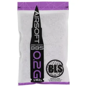 Страйкбольні кульки BLS Precision White 6 мм 0,2 г 1 кг (1928.00.00)