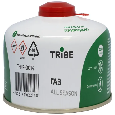 Газовий балон Tribe різьбовий 230 г (T-HF-0014)
