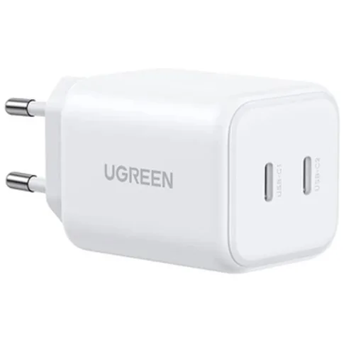 Зарядное устройство Ugreen X526 2xUSB-C PD45W GaN white (65154)