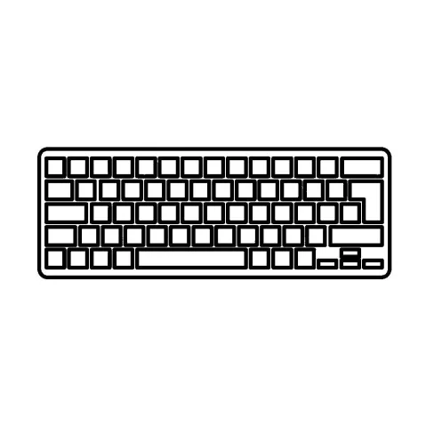Клавиатура ноутбука Lenovo IdeaPad G580/V580/Z580 Series черная с серой рамкой RU (A43541)