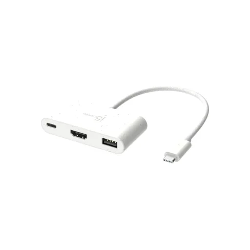 Концентратор J5create USB-C 3-in-1 1xHDMI + 1xUSB 3.2 + 1xUSB-C PD100W black (JCA379EW-N)