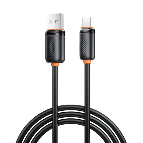 Дата кабель USB 2.0 AM to USB-C 1.0m 3A black XO (XO-CB-300UC-BK)