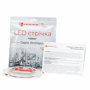LED лента 7Вт 24В SMD2835 60 диодов 1050 Лм теплый белый 3000K, серия Architect, гарантия 3 года