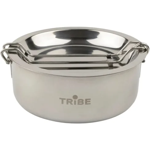 Набір туристичного посуду Tribe Tourist Set 1,2 л сталевий (T-FG-0008-metal)