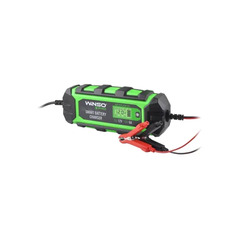 Зарядний пристрій для автомобільного акумулятора WINSO PRO LCD 6A, 12V, 4-150Ah (139510)