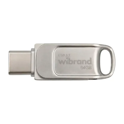 USB флеш накопитель Wibrand 64GB Bee Silver USB 3.2/Type-C (WI3.2TC/BE64TC039S)