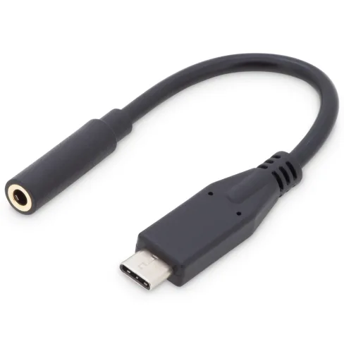 Переходник USB-C M to 3.5mm F 0.2m Digitus (AK-300321-002-S)