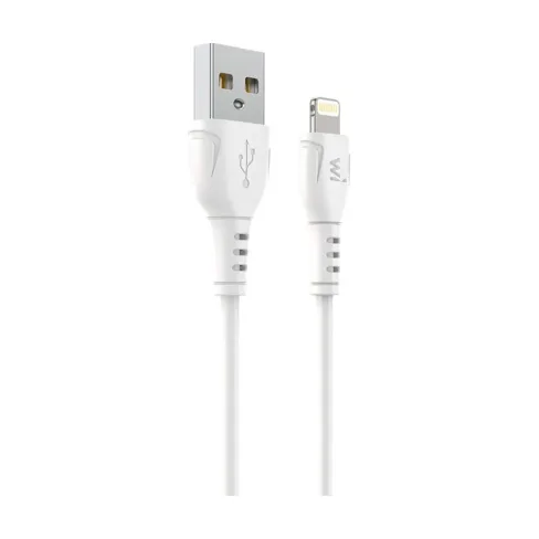 Дата кабель USB 2.0 AM to Lightning 1.0m PVC white Wibrand (WI.DC/BO1W-UL)