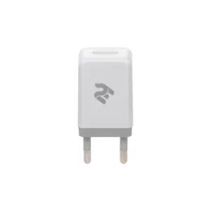 Зарядний пристрій 2E USB Wall Charger USB:DC5V/2.1A, white (2E-WC1USB2.1A-W)