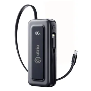 Батарея универсальная Atria 10000mAh, PD/35W (WPD-35S)