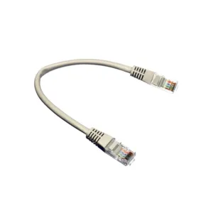 Патч-корд 0.25м UTP cat.5e, CU, grey Kingda (PAUT3025-CU-GY)