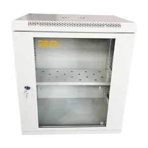 Шафа настінна Gear4 15U 19" 600x600x750 мм, PREMIUM, + полка 19", grey (GWMSN-15U-600-600G)