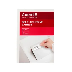 Этикетка самоклеящаяся Axent 70x42,4 (21 на листе) с/кл (100листов) (2464-A)