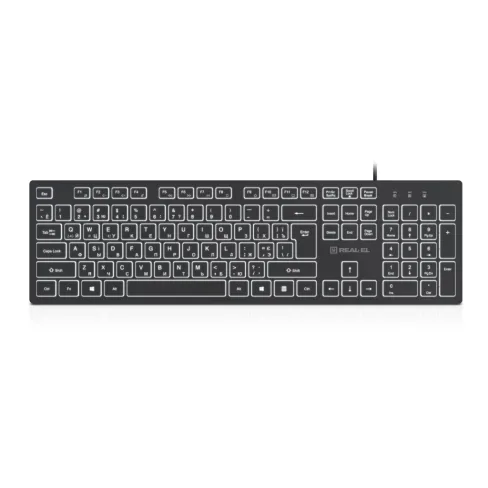 Клавиатура REAL-EL RK-7050 USB Black (EL123100054)