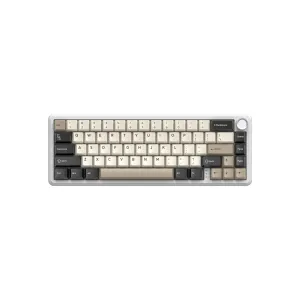 Клавиатура Attack Shark X66 RGB Wireless/Bluetooth/USB UA White Cheese (X66CW_AS)